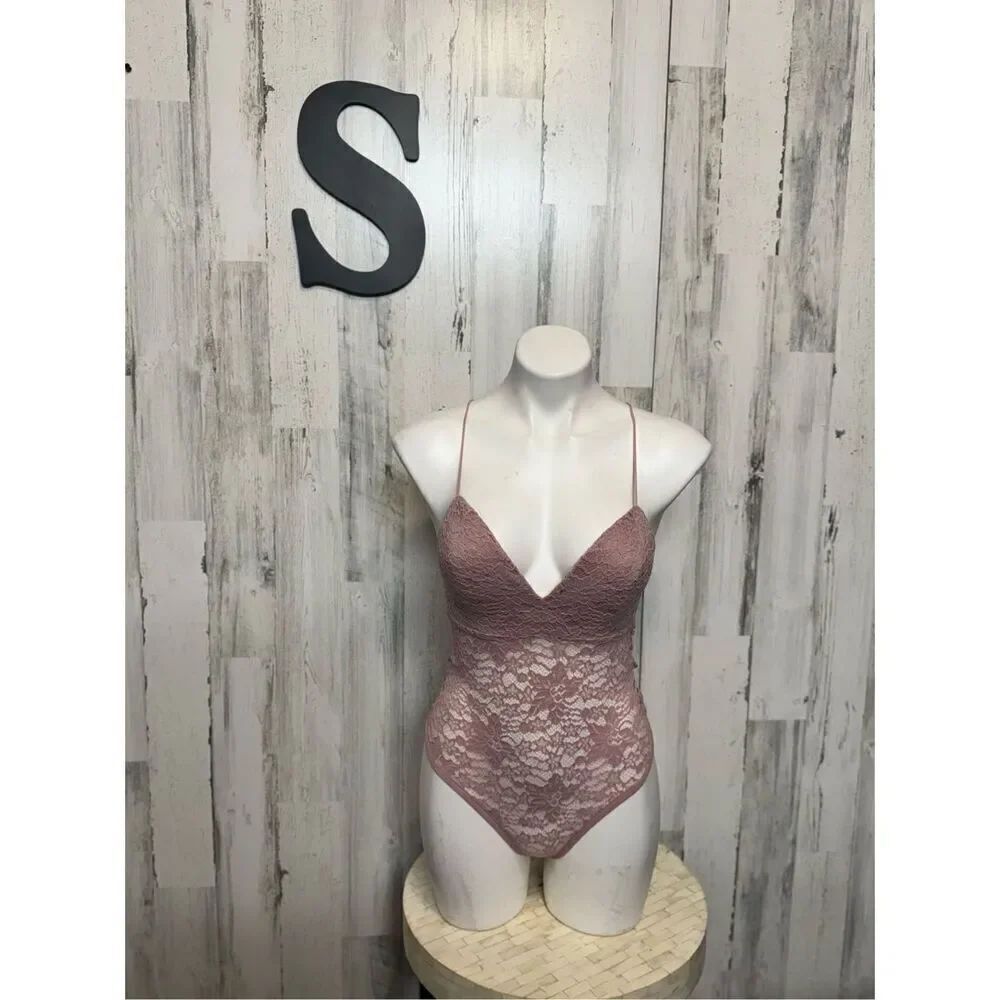 Windsor pink laced bodysuit
